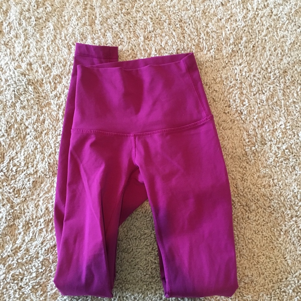 NWOT lululemon high rise purple tights